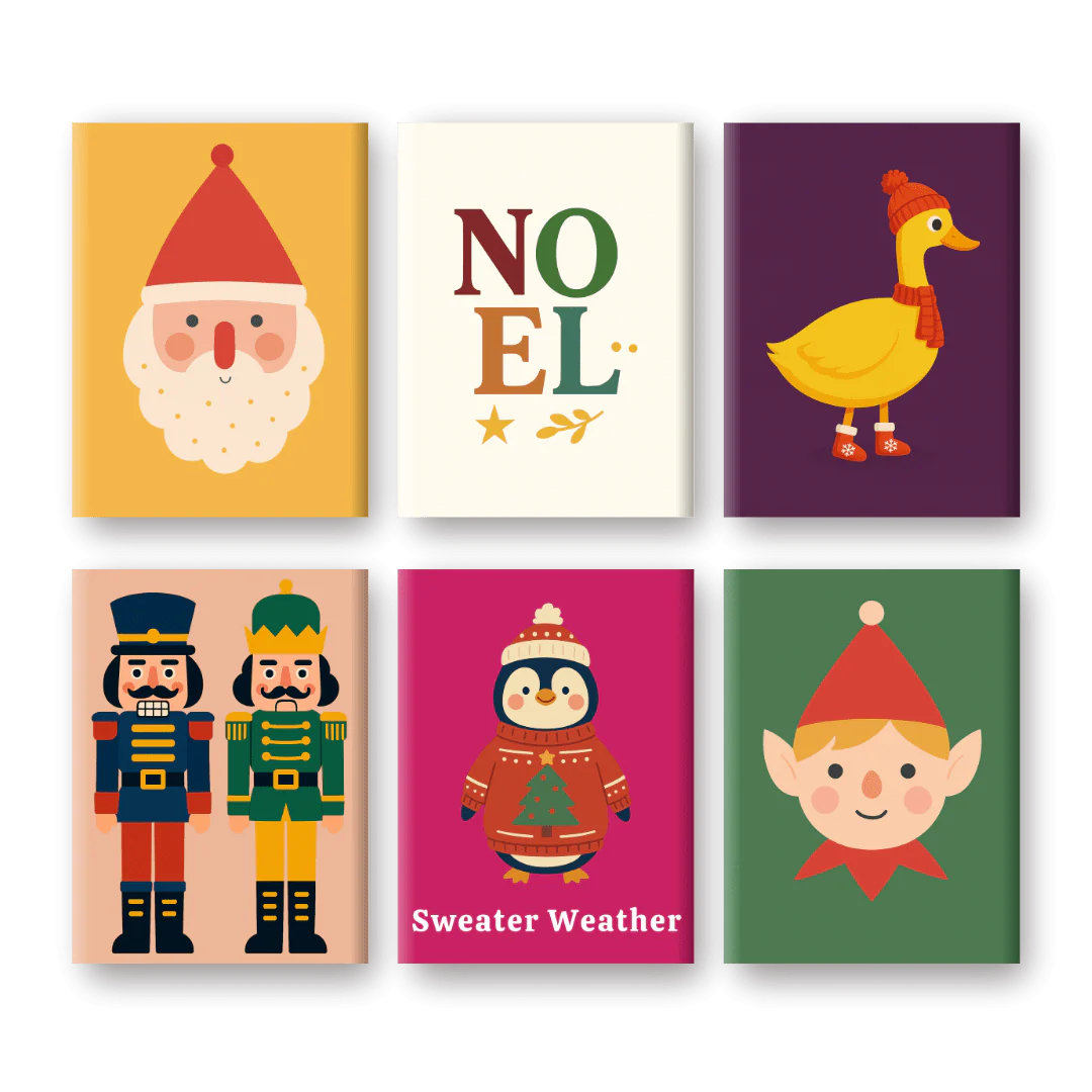 6 Mini Paintings | Sweater Weather Set
