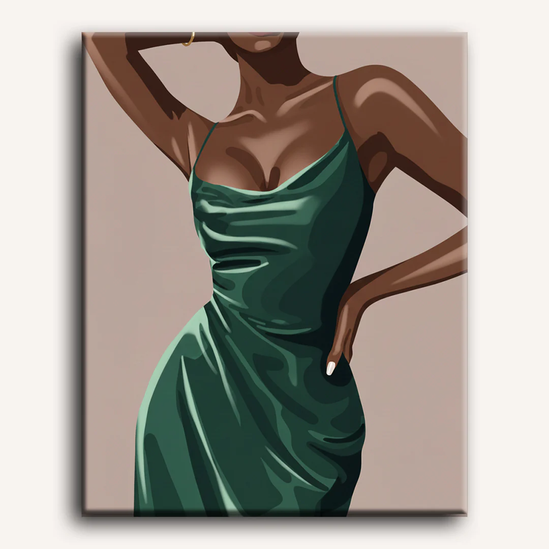 Elegant Lady | Paint by Number - Image 2
