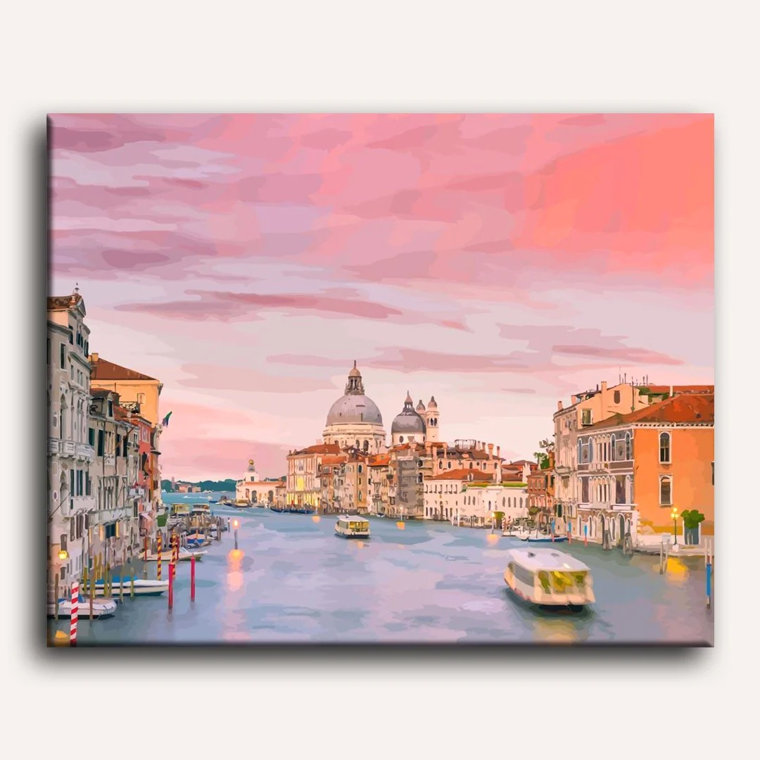 Grand Canal of Venice - Italy | Paint by Numbers - Image 2