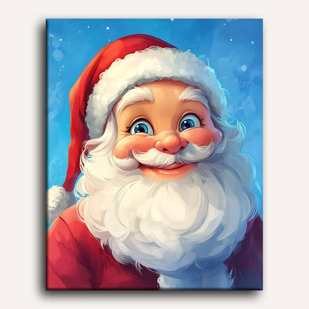 Happy Santa Claus | Paint by Numbers - Image 2