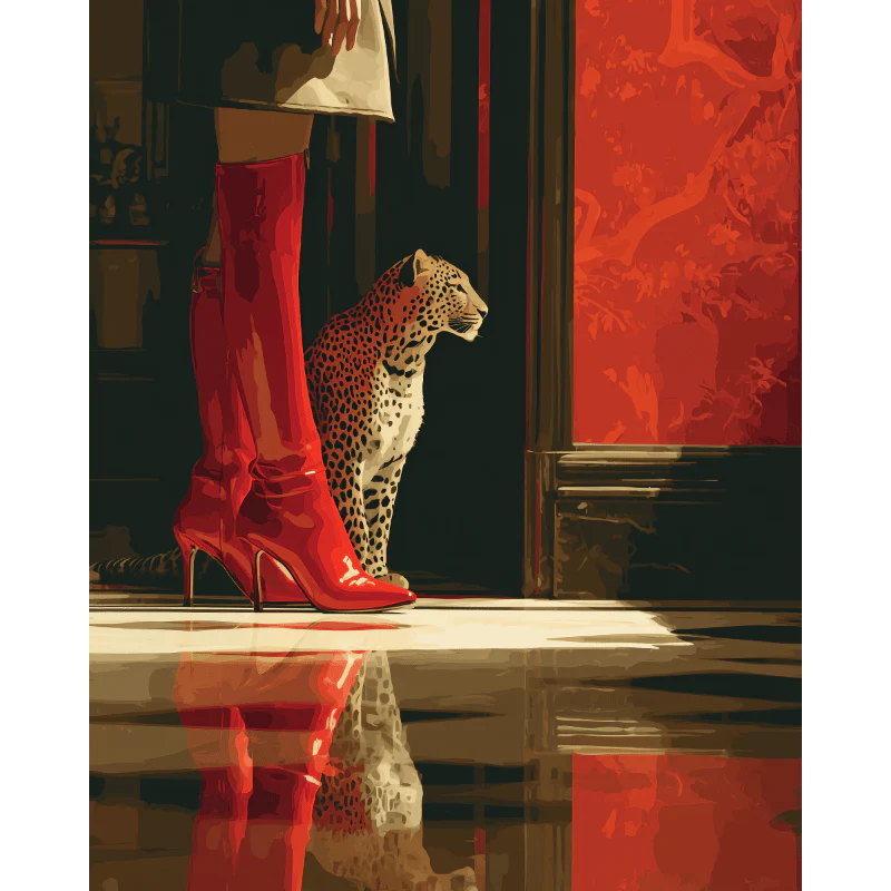 In the Red room | Paint by Number
