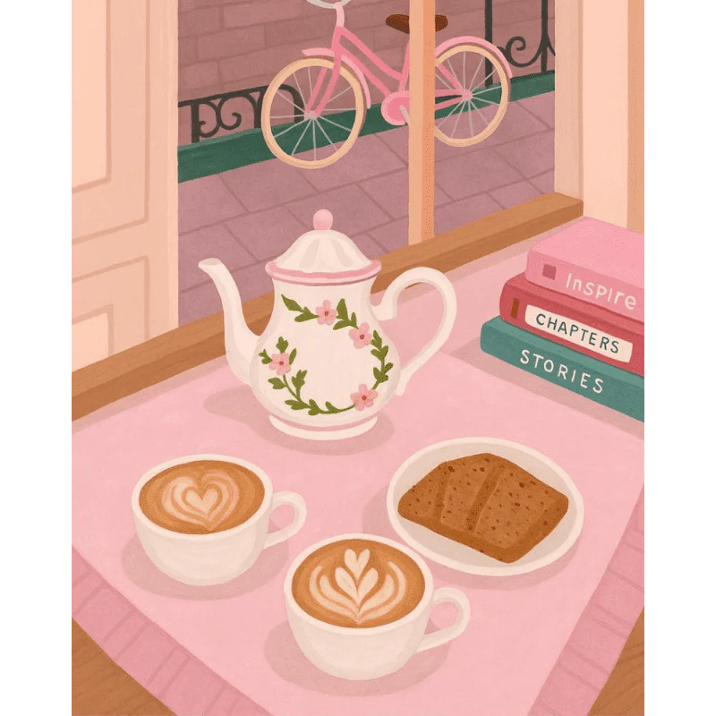 Romantic cafe | Paint by Number