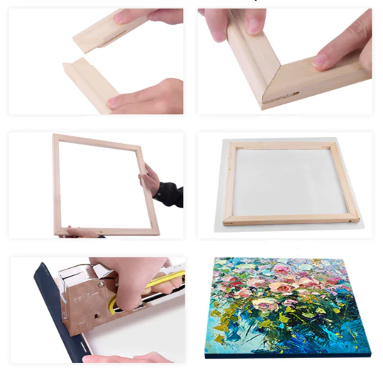 Set of 6 Wooden Frames for Mini Paintings | 5.9" x 7.9" - Image 13