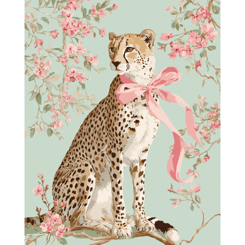 The pink ribbon | Paint by Number