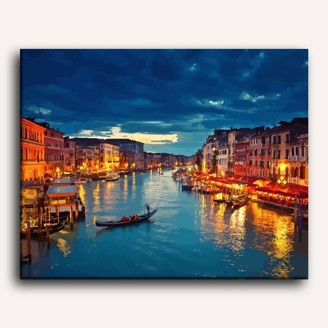 Venice by Night | Paint by Numbers - Image 2